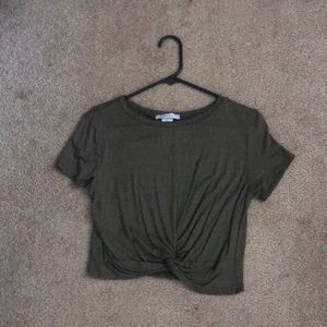 Knotted Front Crop Top
